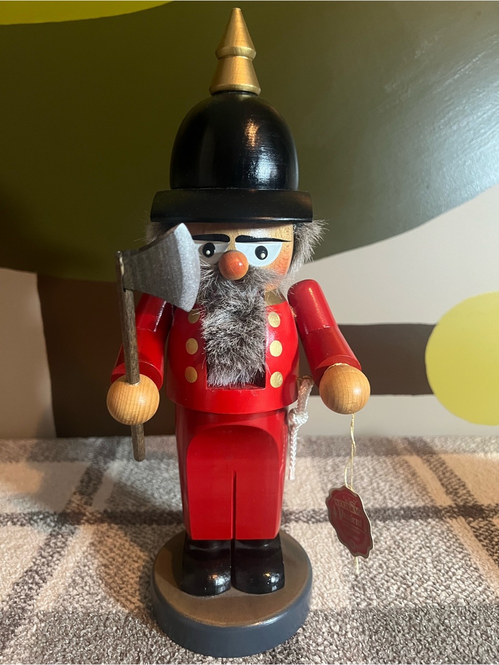 Steinbach Handcrafted Fireman Nutcracker Holiday Figurine - Model S975